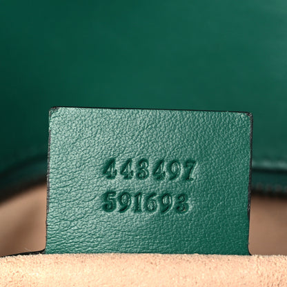 Gucci Calfskin Matelasse Small GG Marmont Shoulder Bag Emerald Green 7 of 9