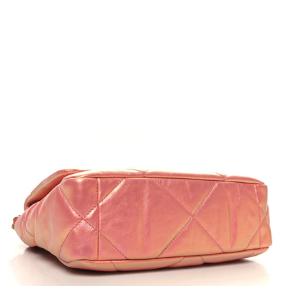 Chanel Iridescent Calfskin Quilted Medium Chanel 19 Flap Pink 4 of 10