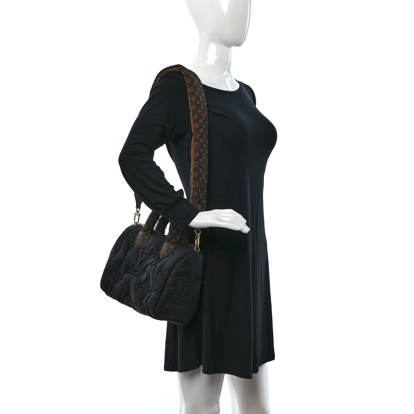 Econyl Mini Monogram Pillow Speedy Bandouliere 25 Black