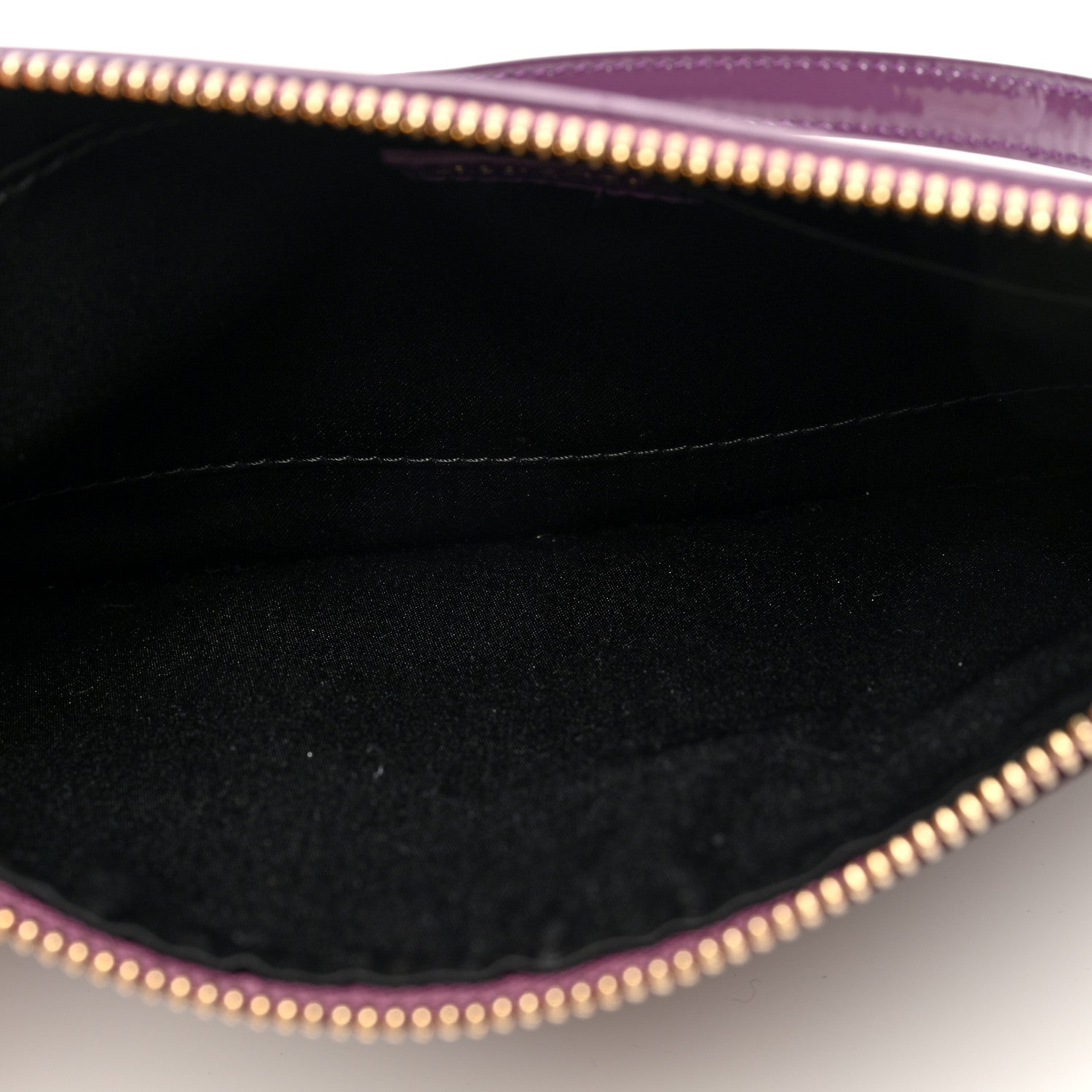 Versace Patent Medusa Clutch Pouch With Strap Purple 5 of 9