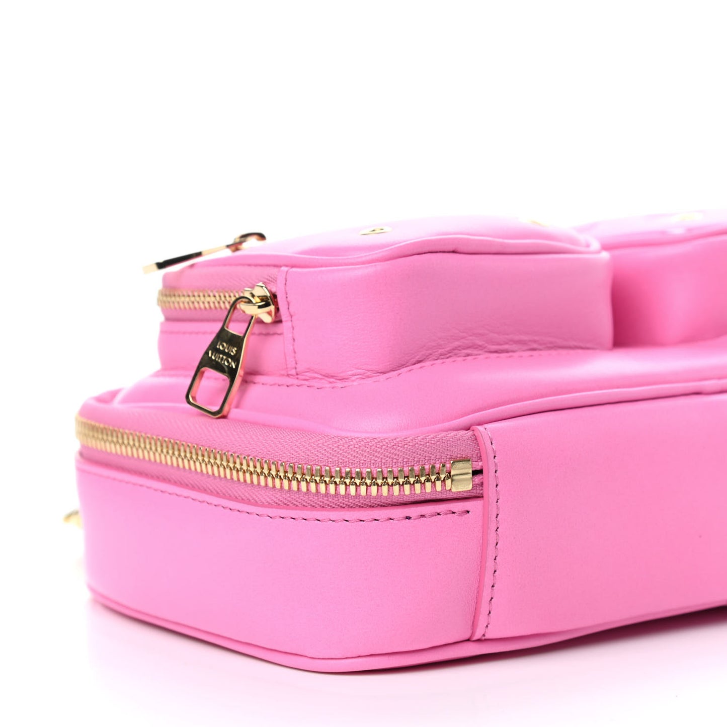Calfskin Embossed Monogram Vuittamins Utility Crossbody Rose Violet