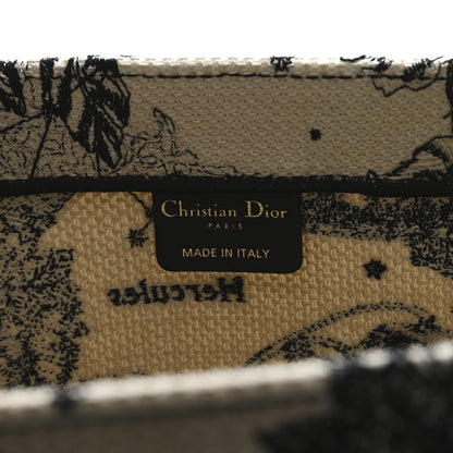 Christian Dior Canvas Embroidered Large Zodiac Toile De Jouy Book Tote Latte 6 of 12