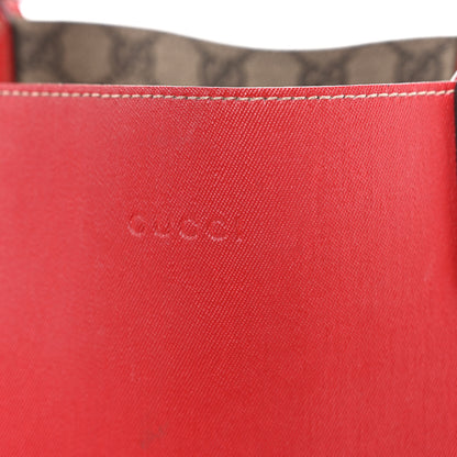 Gucci GG Supreme Monogram Medium Reversible Tote Beige Red 6 of 15