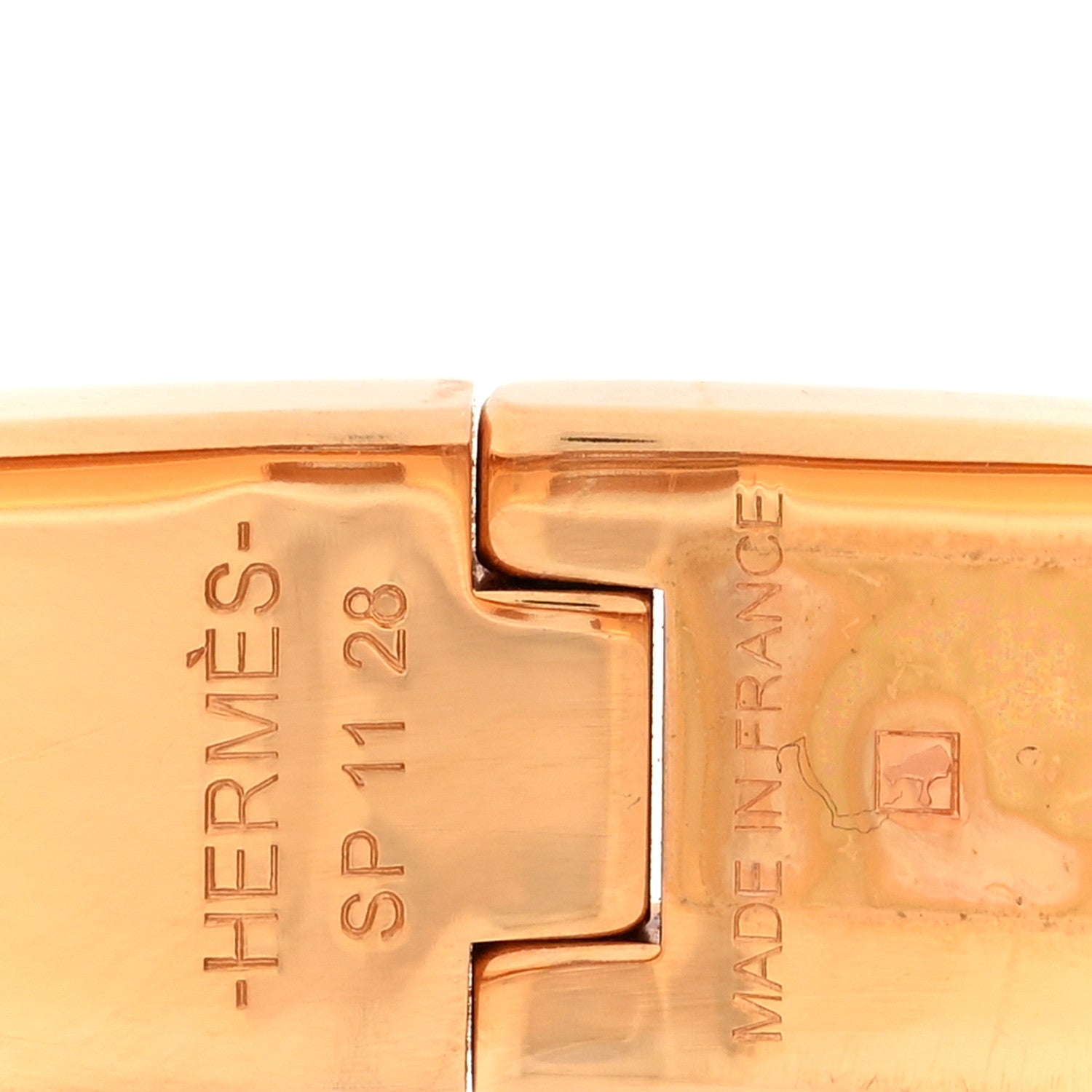 Hermes Enamel Narrow Clic Clac H Bracelet PM Rose Delirium 4 of 5