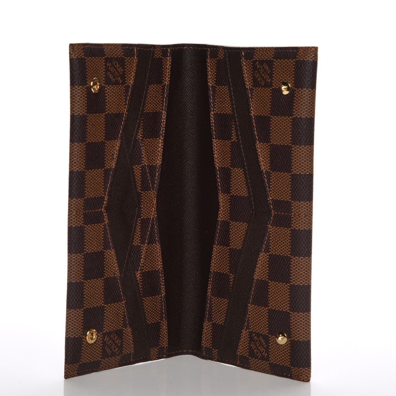 Louis Vuitton Damier Ebene Long Origami Wallet 5 of 7