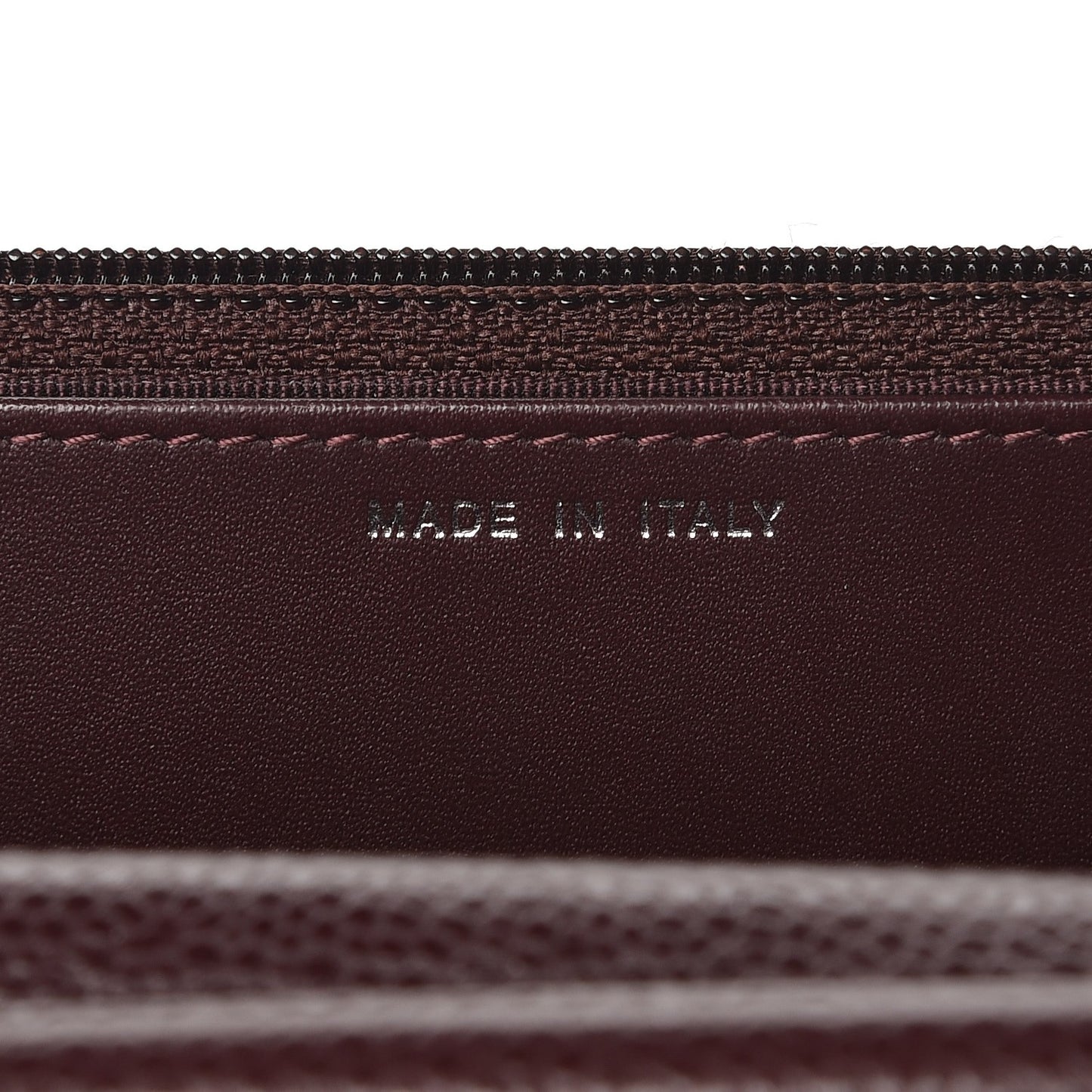 Caviar Quilted Wallet on Chain WOC Burgundy