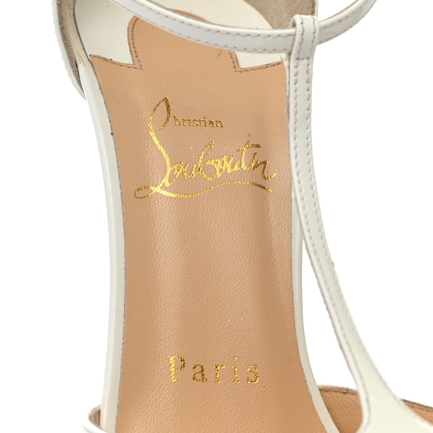Patent Senora 100 Sandals 36.5 White