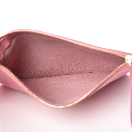 Tumbled Calfskin Bucket Bag Blush