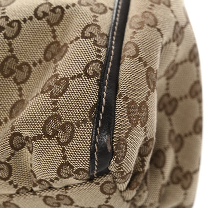 Gucci Monogram Medium D Gold Ring Hobo Dark Brown 11 of 13