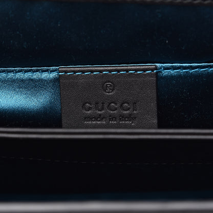 Gucci Suede Patent Web Small Ophidia Chain Shoulder Bag New Shamarock Black 6 of 11