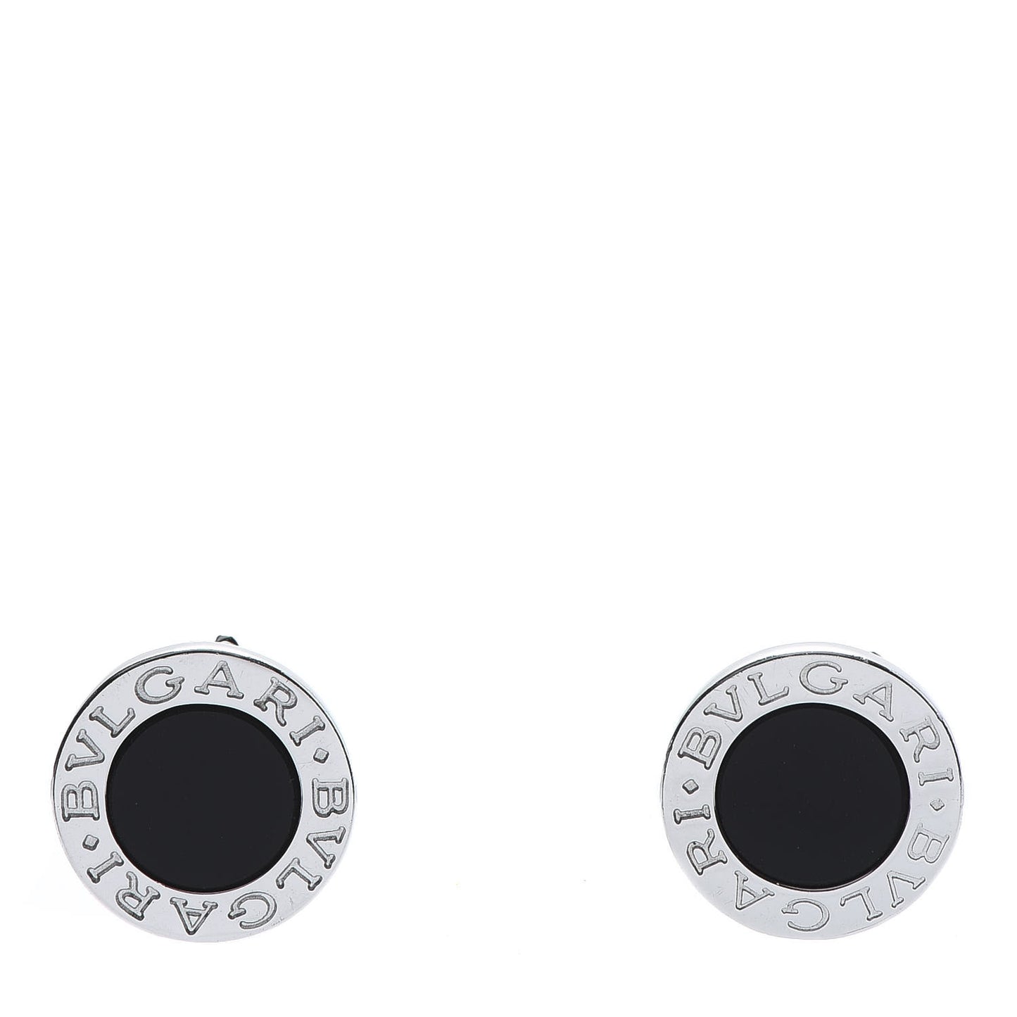 18K White Gold Black Onyx BVLGARI BVLGARI Stud Earrings