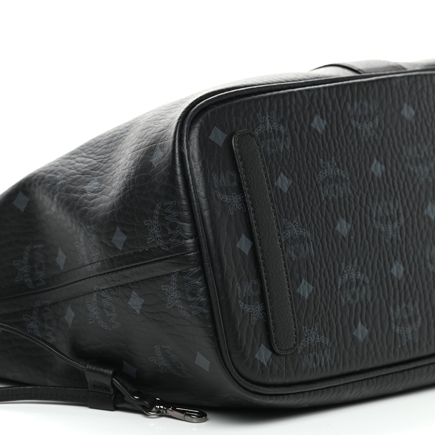 MCM Visetos Medium Liz Reversible Shopper Tote Black 7 of 14