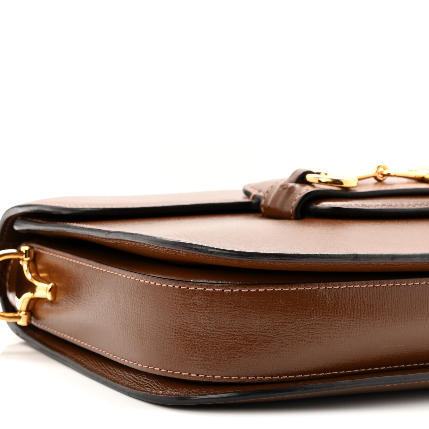 Gucci Azalea Calfskin Horsebit 1955 Shoulder Bag Brown Sugar 9 of 10