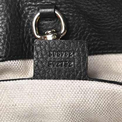 Gucci Pebbled Calfskin Medium Soho Chain Shoulder Bag Black 7 of 10