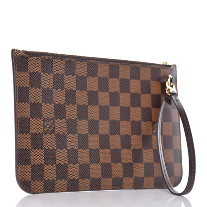 Louis Vuitton Damier Ebene Neverfull MM GM Pochette 3 of 9