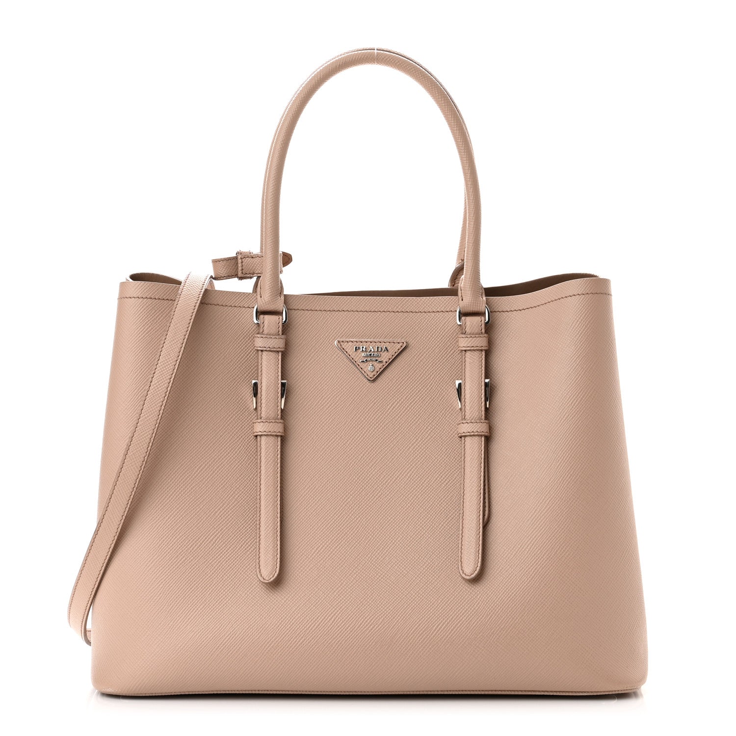 Prada Saffiano Cuir Medium Double Handle Tote Cammeo 1 of 10