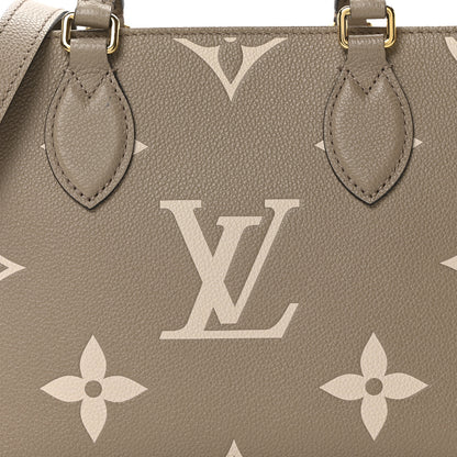 Louis Vuitton Empreinte Monogram Giant Onthego PM Tourterelle Creme 7 of 9