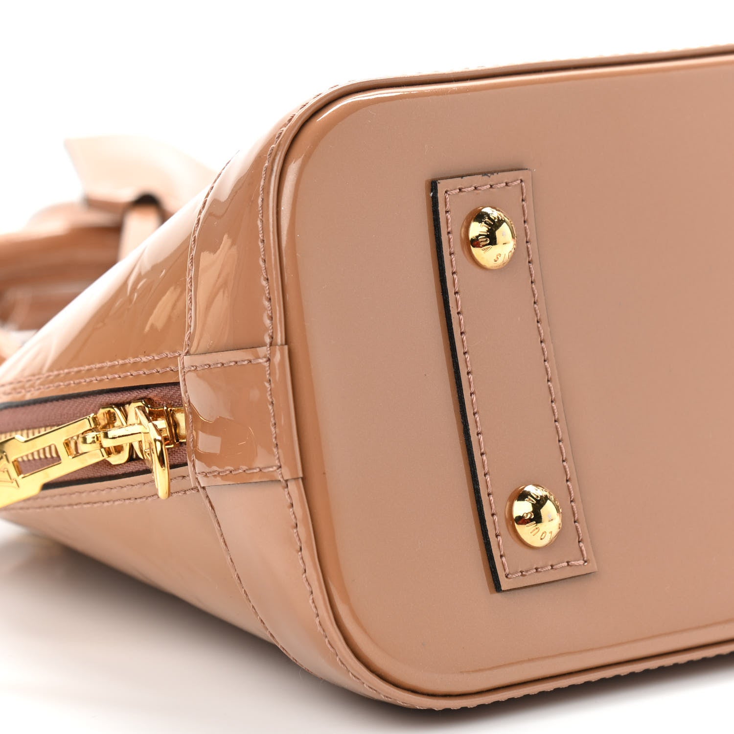 Louis Vuitton Vernis Alma BB Rose Velours 8 of 9