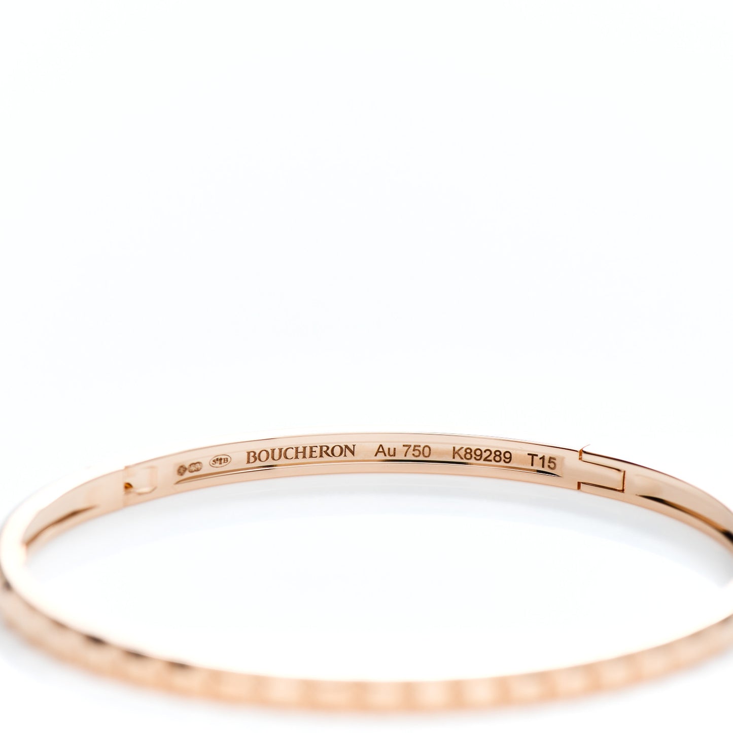 18K Pink Gold Small Quatre Clou de Paris Bangle Bracelet