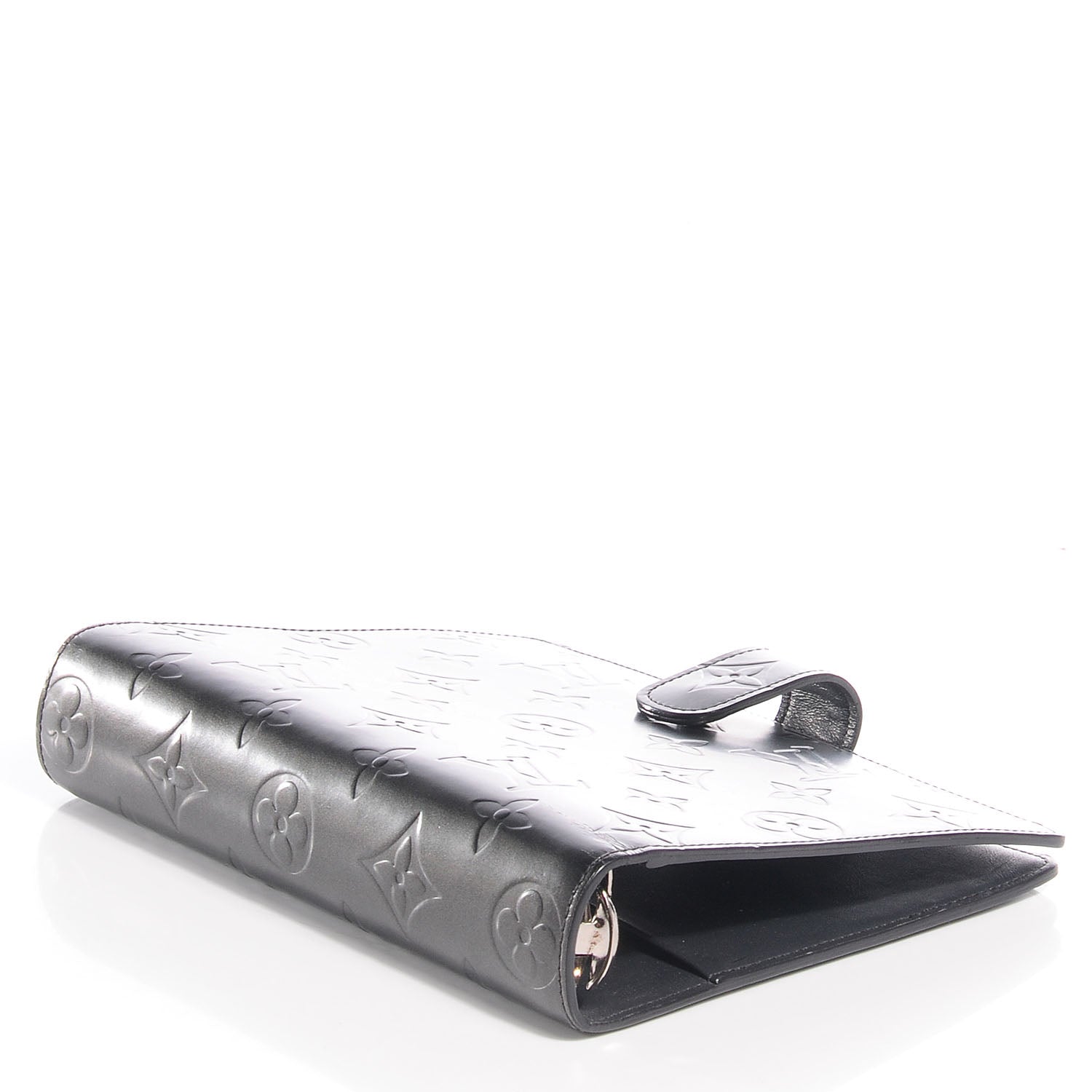 Louis Vuitton Mat Monogram Medium Ring Agenda Cover Black 4 of 7