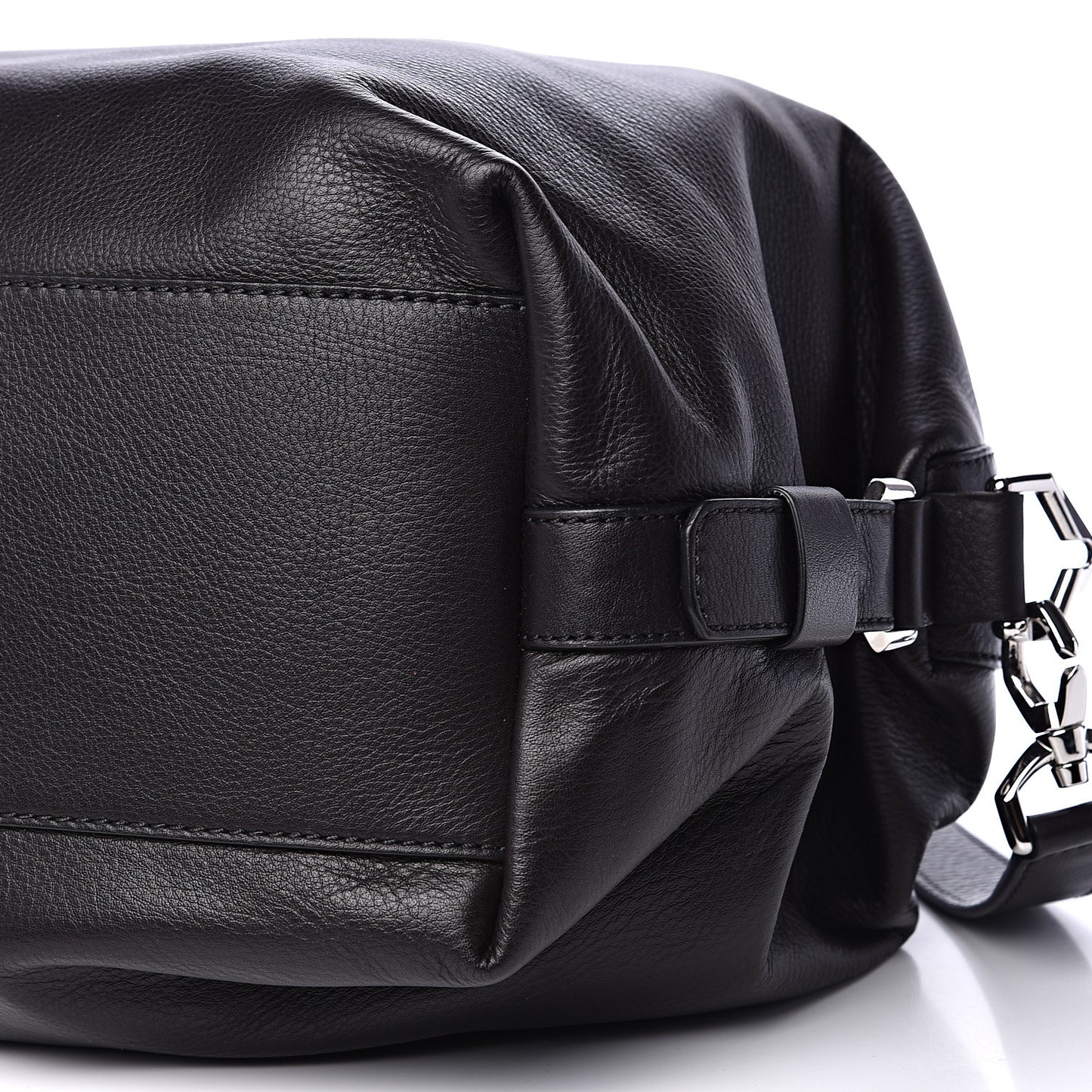 Waxy Grained Calfskin Medium Nightingale Black