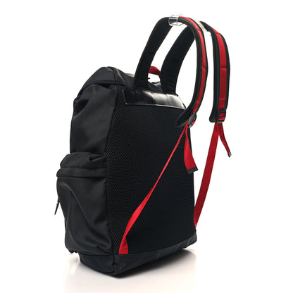 Gucci Techno Canvas Web Double Buckle Backpack Black 3 of 10
