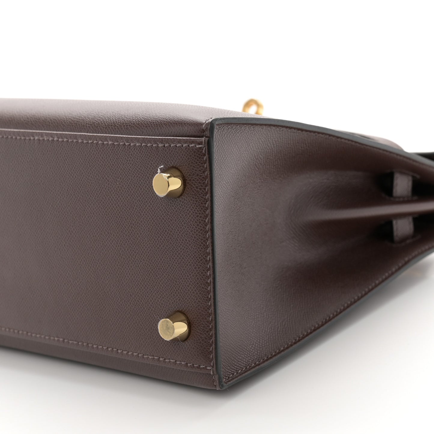 Madame Calfskin Kelly Sellier 25 Moka