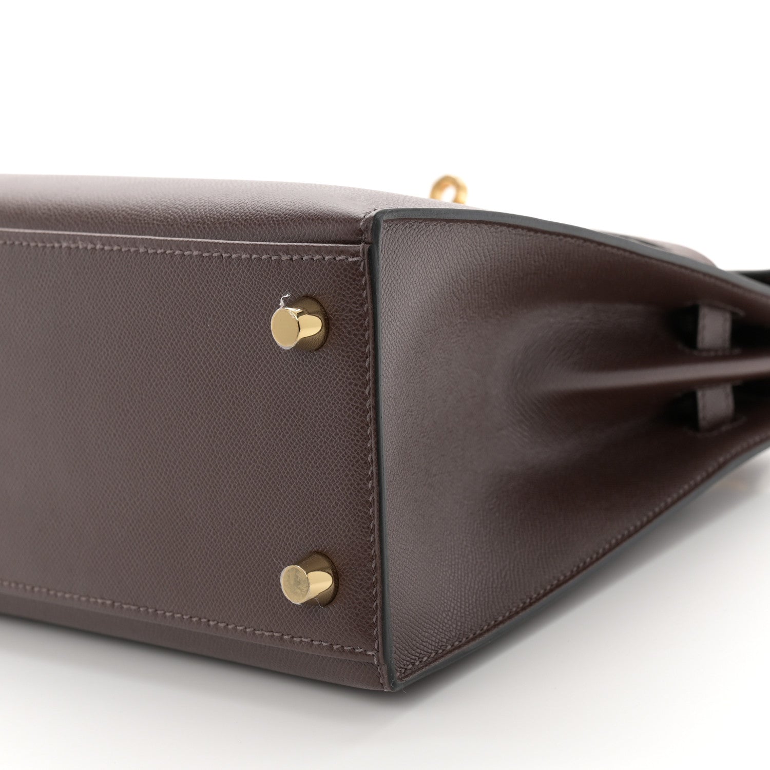 Hermes Madame Calfskin Kelly Sellier 25 Moka 10 of 11
