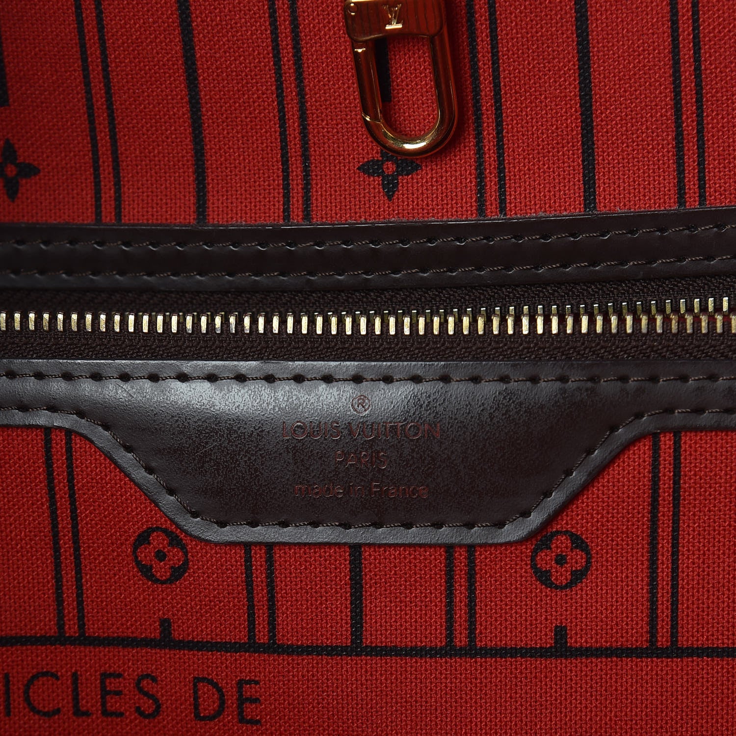 Louis Vuitton Damier Ebene Neverfull GM 6 of 9