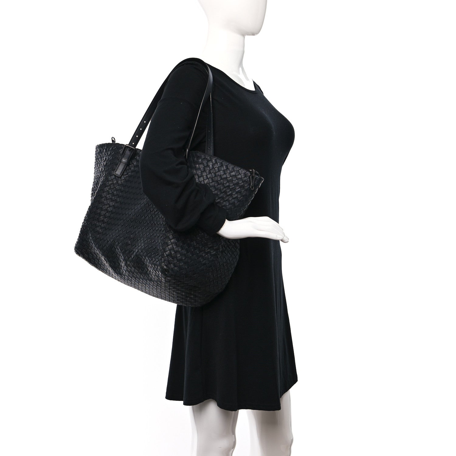 Bottega Veneta Nappa Intrecciato Large Tote Black 2 of 11