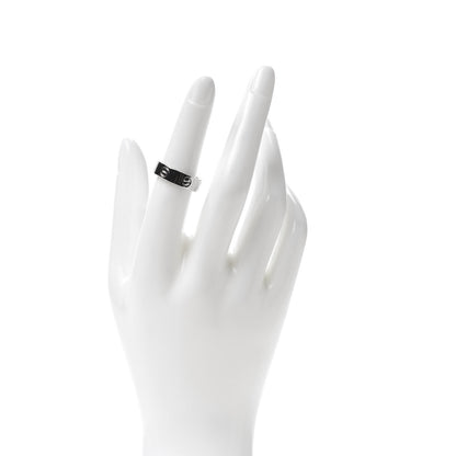 Cartier 18K White Gold 5.5mm LOVE Ring 53 6.5 2 of 4