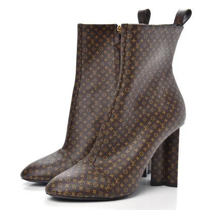 Louis Vuitton Nano Monogram Silhouette Ankle Boots 37 3 of 8