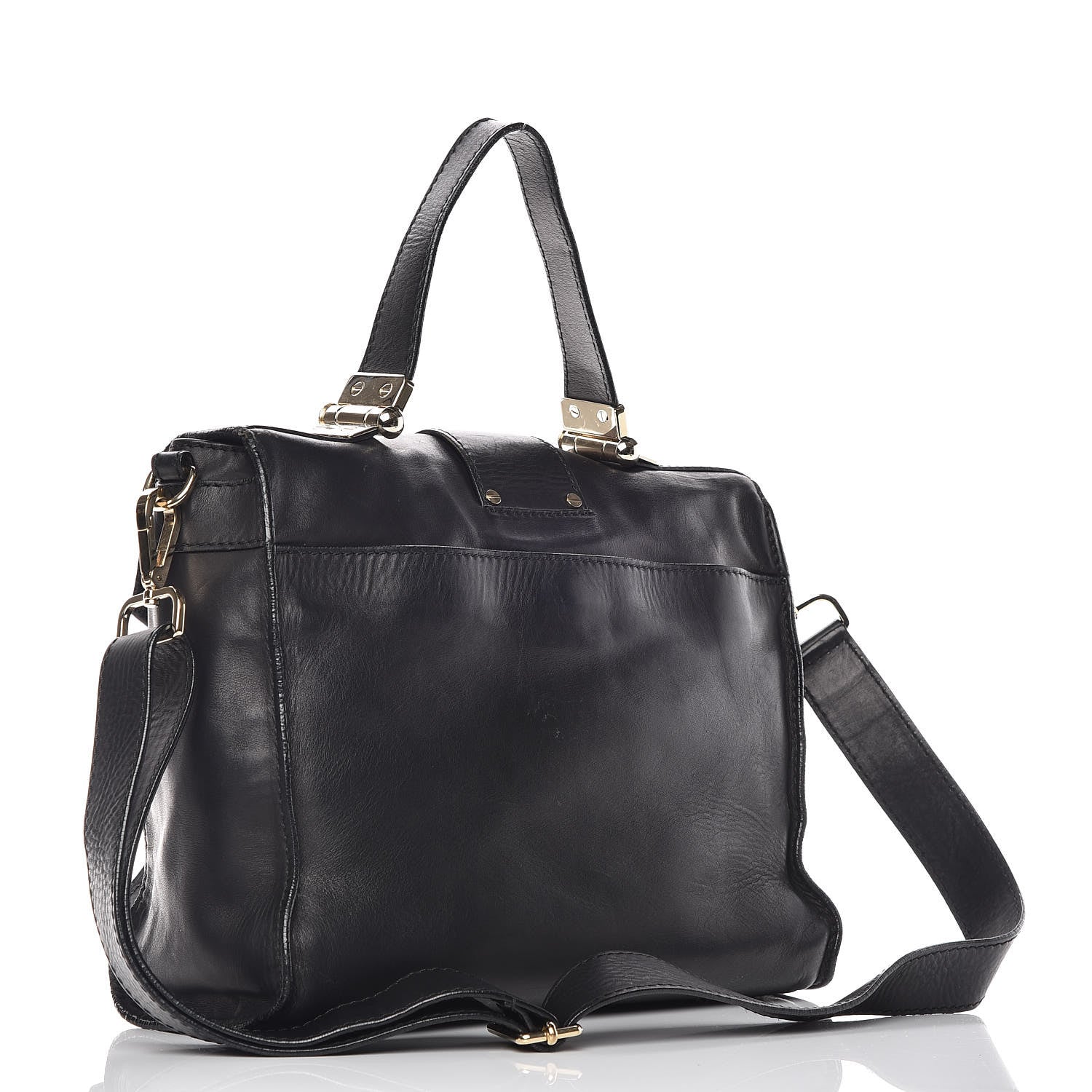 Jimmy Choo Calfskin Pauline Messenger Bag Black 3 of 24