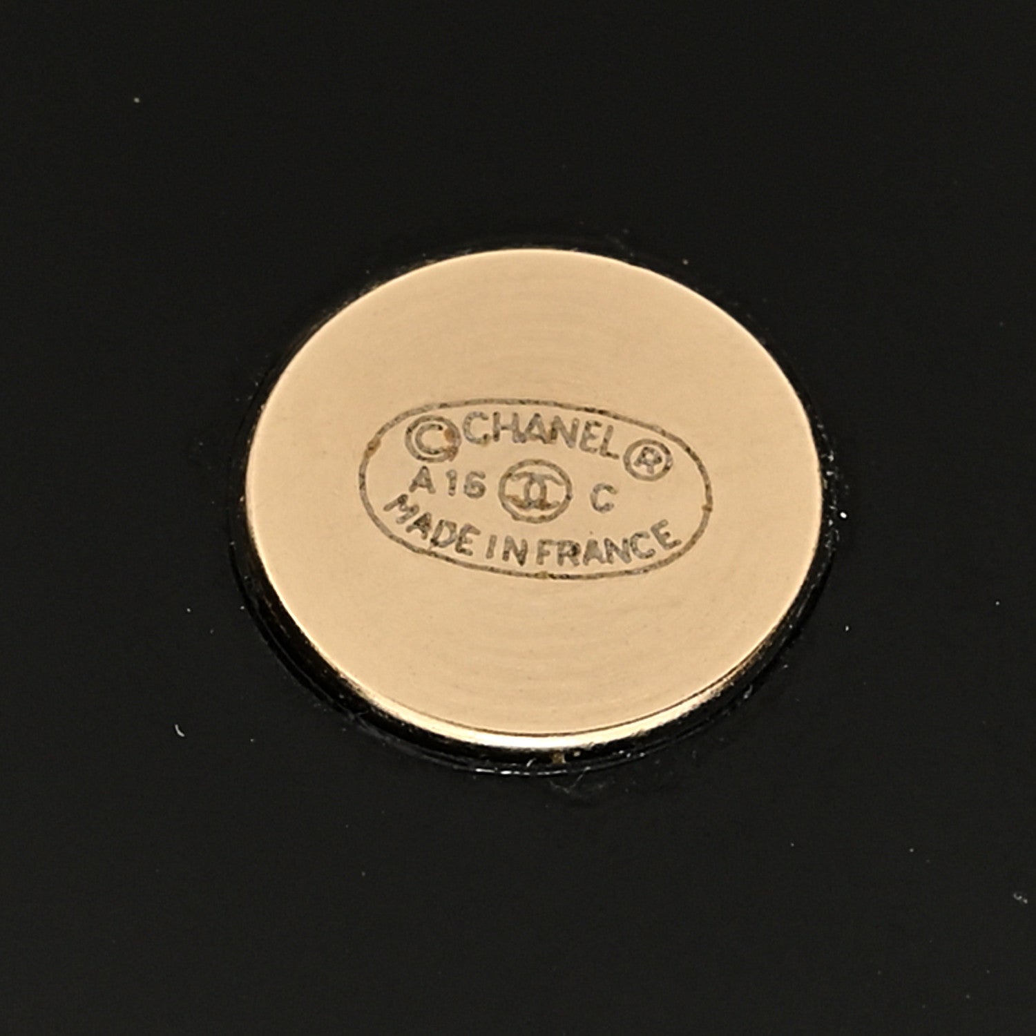 Chanel Resin Crystal Baguette CC Cuff Black 5 of 6