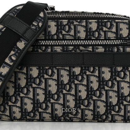 Christian Dior HOMME Oblique Safari Messenger Blue 8 of 13