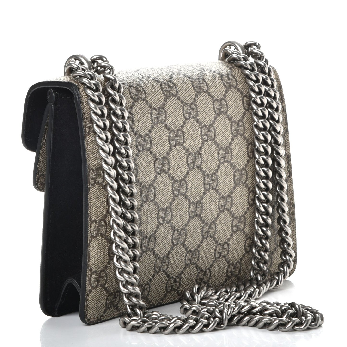 GG Supreme Monogram Mini Dionysus Shoulder Bag Black