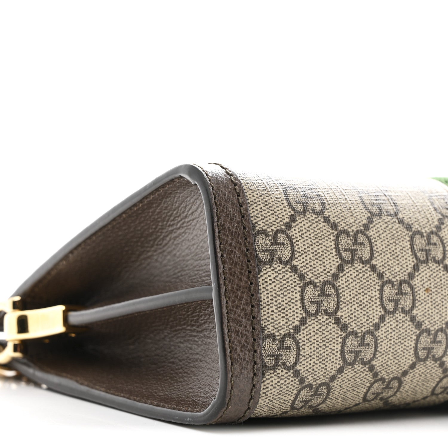 Gucci GG Supreme Monogram Web Small Ophidia Chain Shoulder Bag Brown 10 of 16