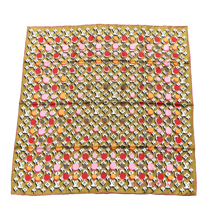 Louis Vuitton Silk Monogram Ikat Summer Square Scarf Moutard 1 of 4