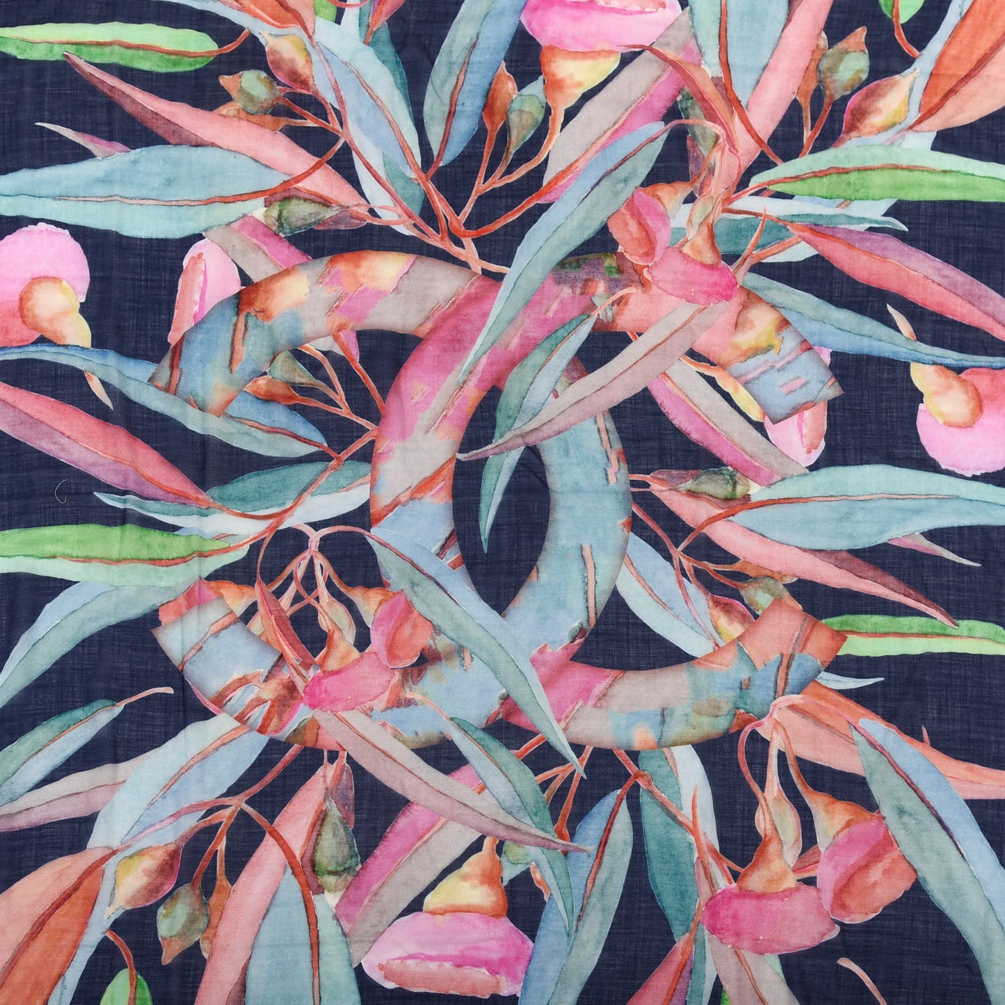 Cashmere CC Floral Stole Multicolor