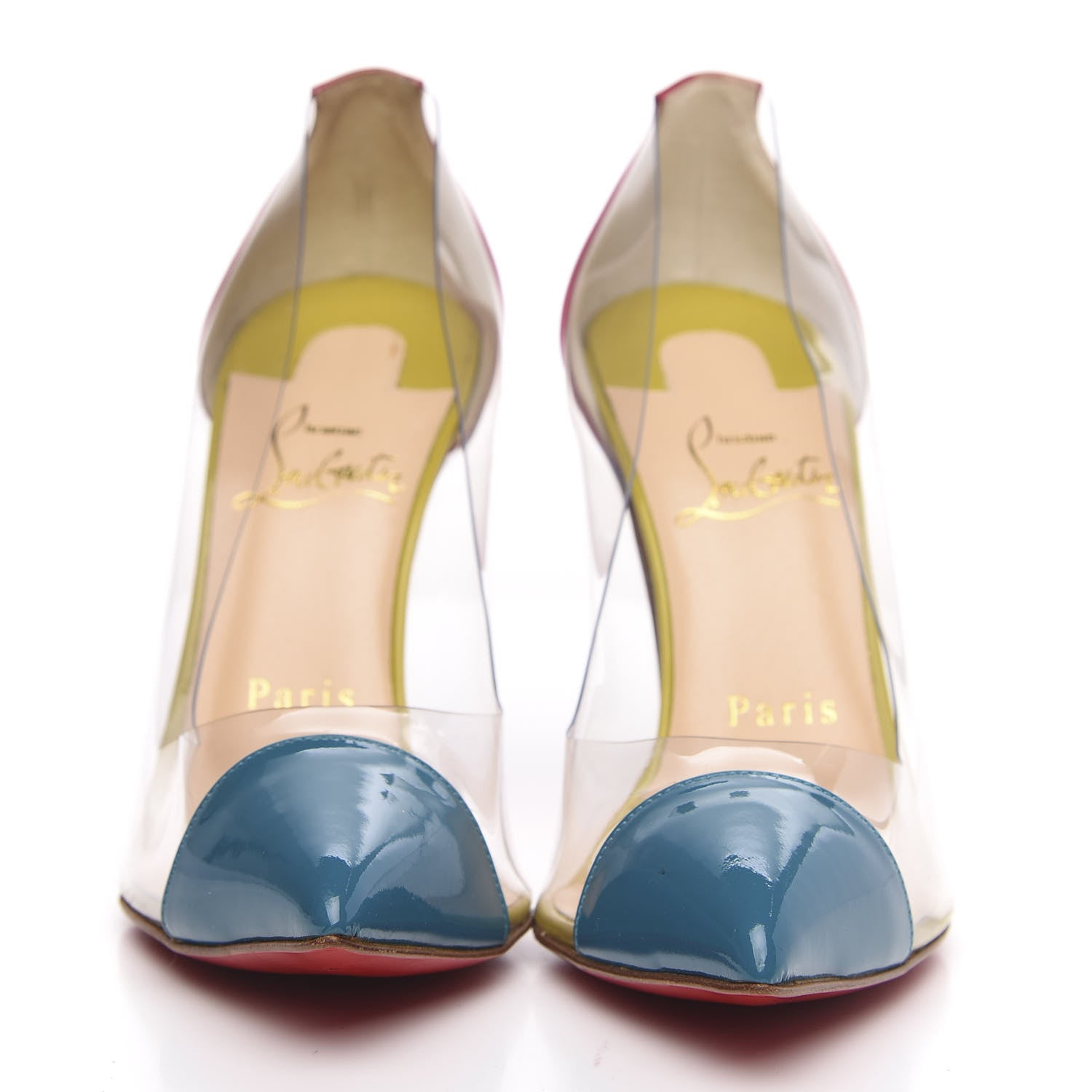 Christian Louboutin Patent PVC Debout 100 Pumps 35.5 Version Riviera 2 of 7