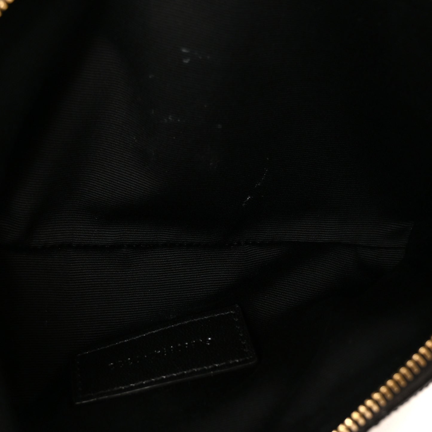 Grained Lambskin Quilted Mini Becky Double Zip Bag Black