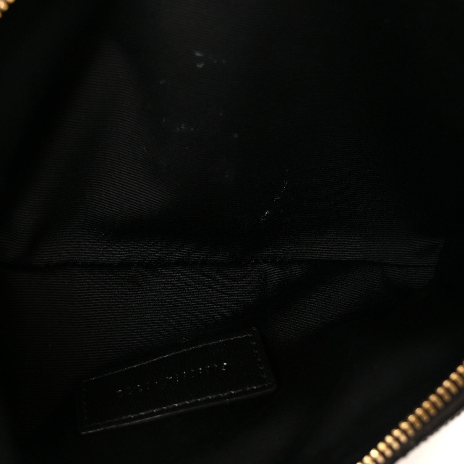 Saint Laurent Grained Lambskin Quilted Mini Becky Double Zip Bag Black 7 of 12