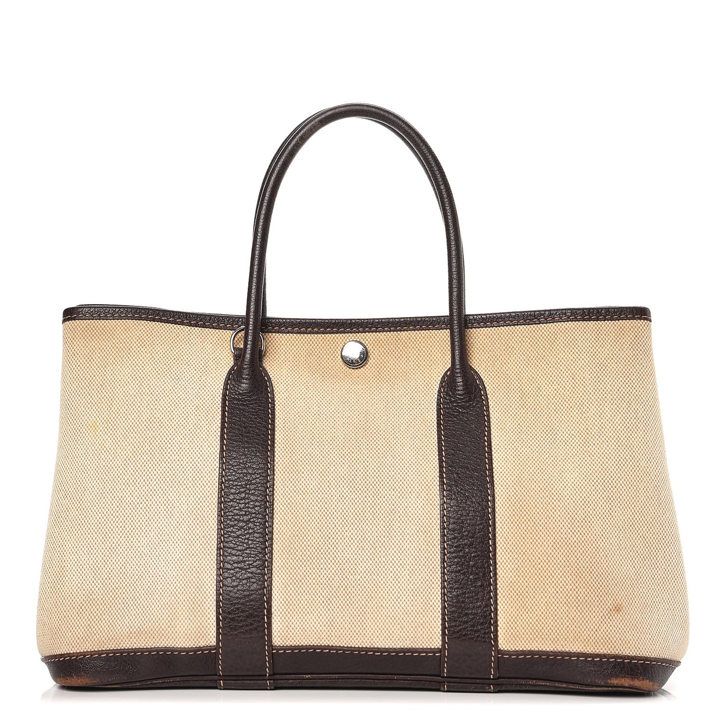Toile Buffalo Garden Party Tote 30 TPM Marron Fonce