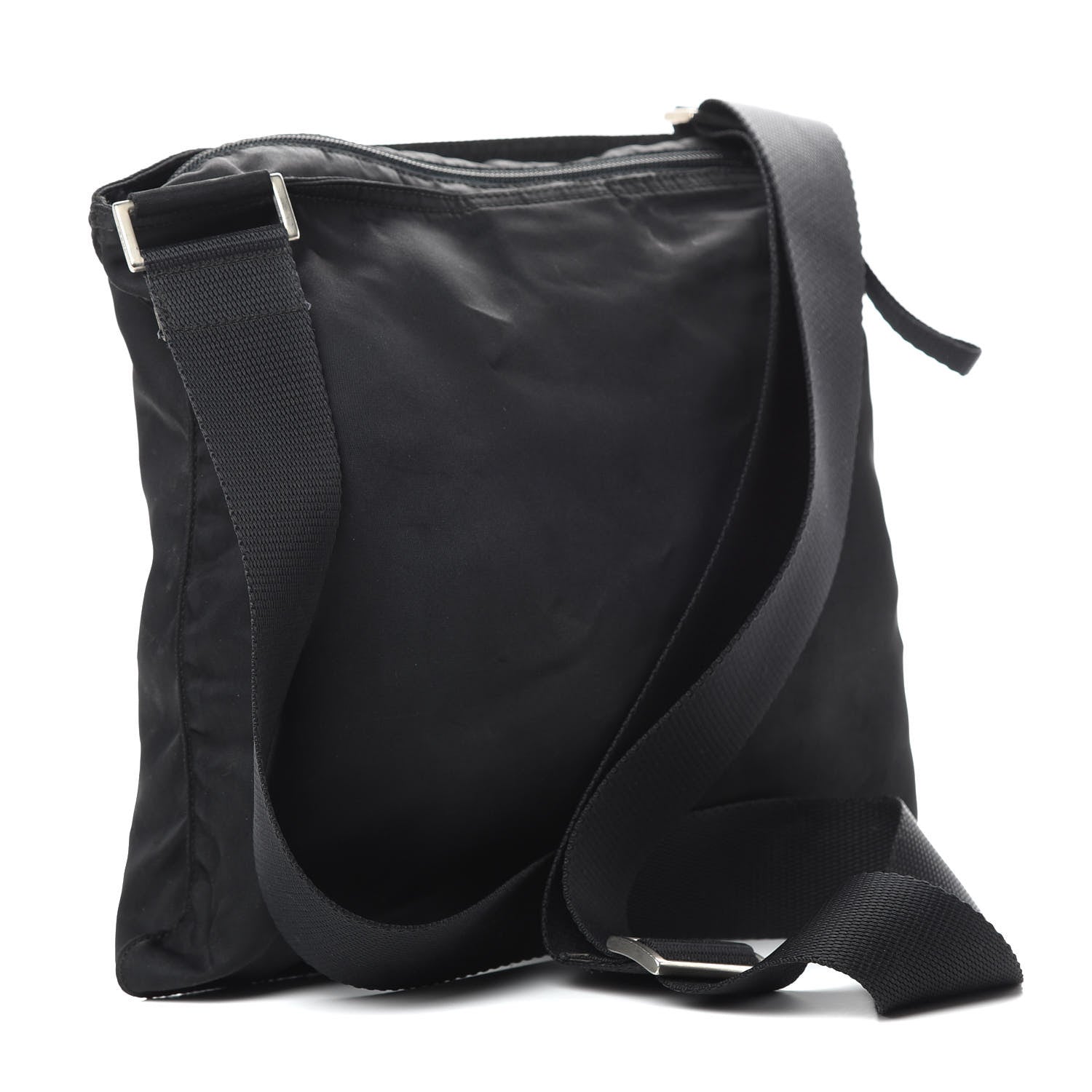 Prada Tessuto Nylon Messenger Bag Black 3 of 13