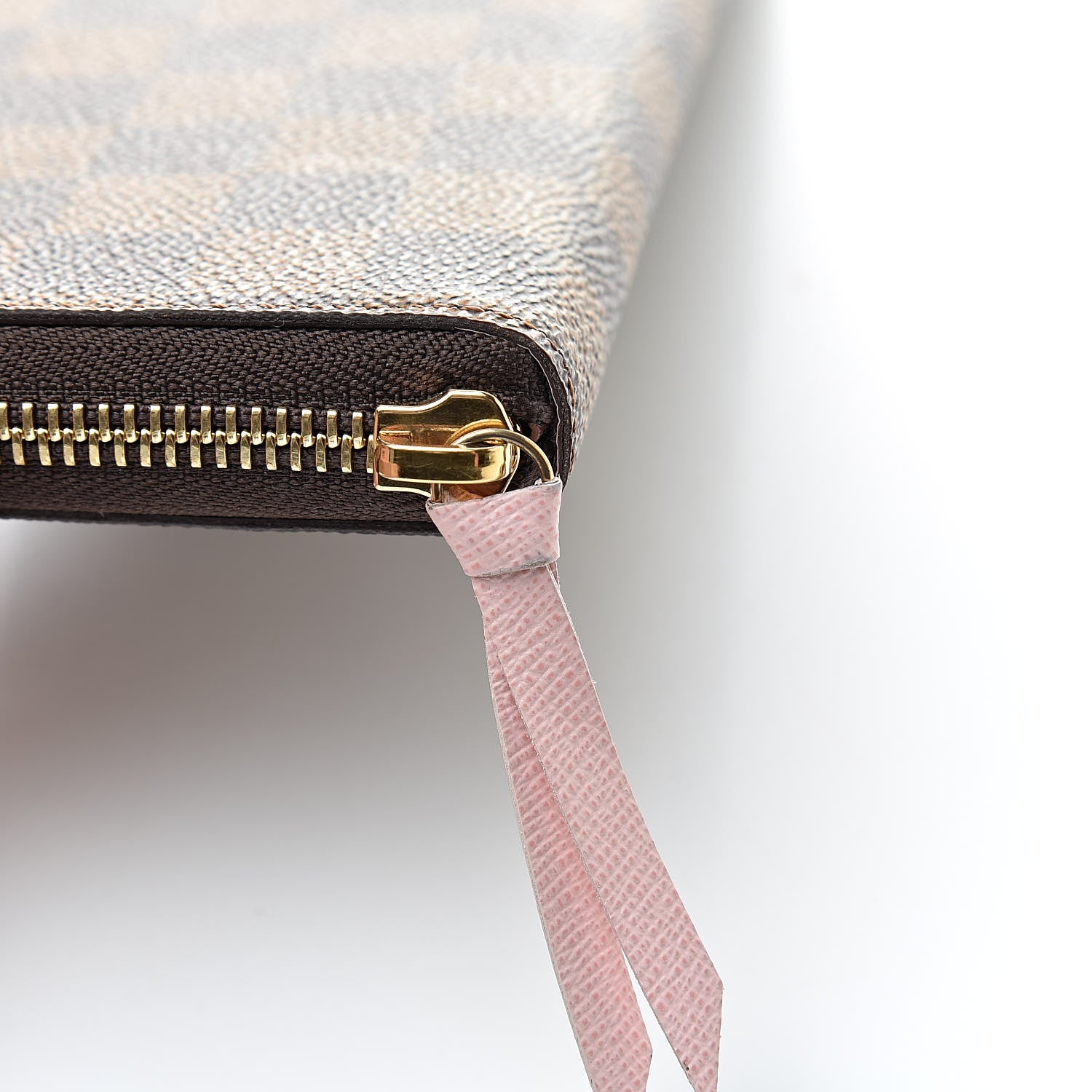 Louis Vuitton Damier Ebene Clemence Wallet Rose Ballerine 8 of 8