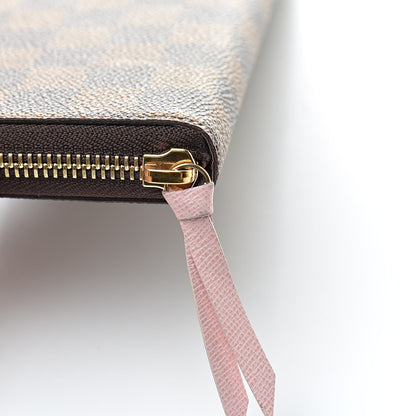Louis Vuitton Damier Ebene Clemence Wallet Rose Ballerine 8 of 8