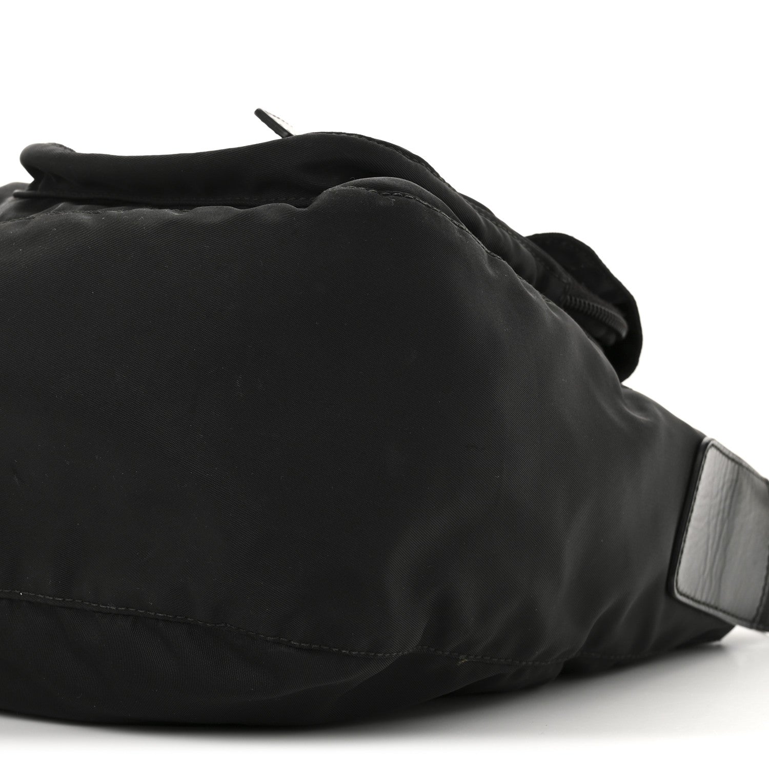 Prada Tessuto Nylon Saffiano Vela Messenger Bag Black 10 of 12