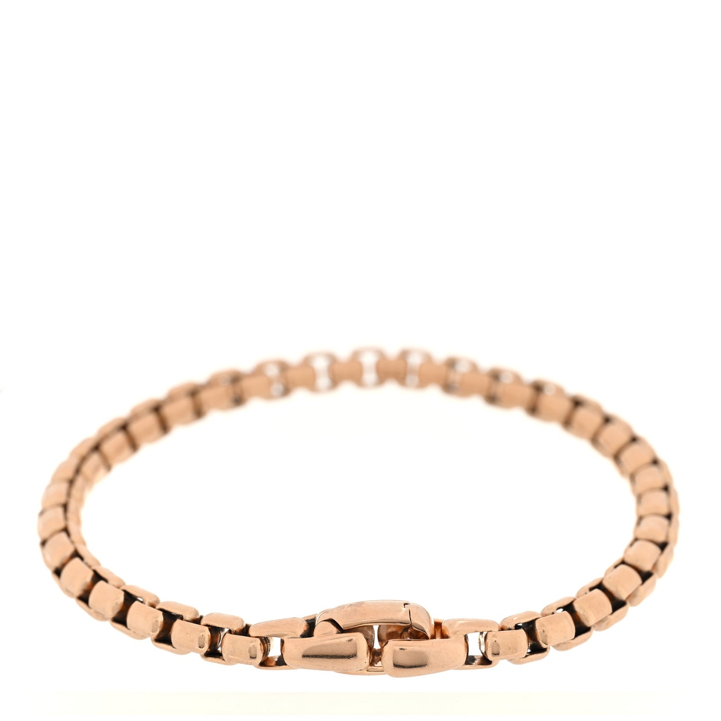 18K Rose Gold 5mm Box Chain Bracelet