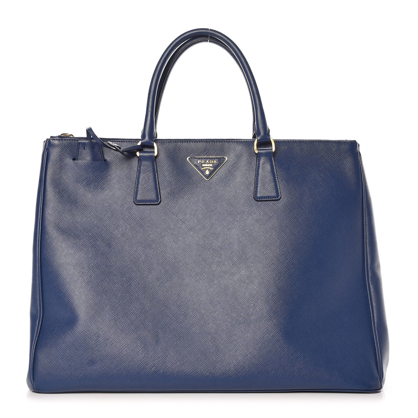 Saffiano Lux Extra Large Galleria Double Zip Tote Bluette