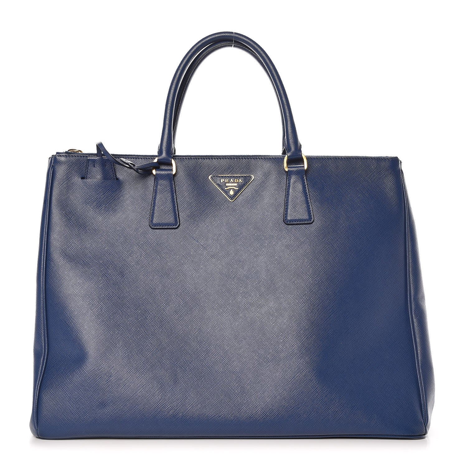 Prada Saffiano Lux Extra Large Galleria Double Zip Tote Bluette 1 of 9